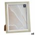Ramă Foto 24 x 2 x 29 cm Geam Bej Alb Plastic (6 Unități)