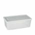 Cutie de depozitare cu capac Stefanplast Elegance Alb Plastic 5 L 19,5 x 11,5 x 33 cm (12 Unități)