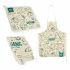 Set de Bucătărie Kinvara Organic Albastru Alb 2 Piese (12 Unități)
