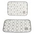 Suport Protecție pentru Masă Kinvara 9999 Alb Gri 33 x 0,3 x 48 cm (12 Unități)