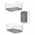 Organizatorul de Sertare Kinvara W623318 Gri Plastic reciclat 17 x 10,5 x 24,5 cm (12 Unități)