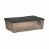 Cutie de depozitare cu capac Stefanplast Elegance Gri Plastic 30 L 38,5 x 17 x 59,5 cm (6 Unități)