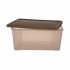 Cutie de depozitare cu capac Stefanplast Elegance Maro Plastic 29 x 17 x 39 cm (6 Unități)