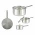 Caserolă cu capac Kinvara 100022 Argintiu Aluminiu 4 L 24,5 x 12 x 41 cm (10 Unități)