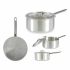 Caserolă cu capac Kinvara 100021 Argintiu Aluminiu 3 L 22 x 12 x 38 cm (10 Unități)