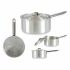 Caserolă cu capac Kinvara 100019 Argintiu Aluminiu Ø 16 cm 1,5 L (10 Unități)