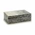 Cutie Decorativă Gri Sidef Plăci aglomerate 15,2 x 7,2 x 25 cm (4 Unități)