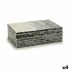 Cutie Decorativă Gri Sidef Plăci aglomerate 15,2 x 7,2 x 25 cm (4 Unități)
