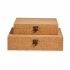 Set de Cutii Decorative Maro Plută Lemn MDF (6 Unități)