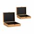 Set de Cutii Decorative Maro Plută Lemn MDF (6 Unități)