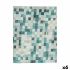 Față de Masă Kinvara CUADROS-A Turquoise Pânză subțire 140 x 180 cm Rezistent la pete Cadre (6 Unități)