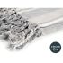 Aruncare polivalentă Dungi 235 x 205 cm Alb Gri (8 Unități)