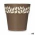 Ghiveci cu auto-udare Stefanplast Cloe Maro Plastic 15 x 15 x 15 cm (12 Unități)