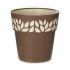 Ghiveci cu auto-udare Stefanplast Cloe Maro Plastic 25 x 25 x 25 cm (6 Unități)