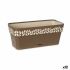 Jardinieră cu auto-udare Stefanplast Cloe Maro Plastic 13,3 x 12,3 x 29,3 cm (12 Unități)