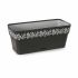 Jardinieră cu auto-udare Stefanplast Gaia Antracit Plastic 13,3 x 12,3 x 29,3 cm (12 Unități)