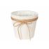 Ghiveci Ibergarden 86449 Alb Maro Pânză Fundă 16 x 15 x 16 cm (24 Unități)