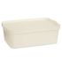Cutie de depozitare cu capac Kipit TP595-4 Crem Plastic 14 L 29,5 x 14,3 x 45 cm (12 Unități)