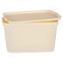 Cutie de depozitare cu capac Kipit TP596-3 Crem Plastic 24 L 29,3 x 24,5 x 45 cm (6 Unități)