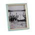 Ramă Foto Geam Albastru Alb 3 x 27 x 22 cm Lemn MDF (6 Unități)