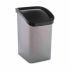Coș de gunoi pentru hârtie Berilo D093-2 Gri închis Plastic 23 L Basculantă (6 Unități)
