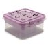 Casetă de Bijuterii Mov Transparent Plastic 24,5 x 11,5 x 26 cm (12 Unități)