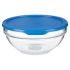 Cutie rotundă pentru prânz cu capac Pasabahce Chefs Albastru 1,135 L 17,2 x 7,6 x 17,2 cm (4 Unități)