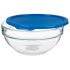 Cutie rotundă pentru prânz cu capac Pasabahce Chefs Albastru 1,135 L 17,2 x 7,6 x 17,2 cm (4 Unități)