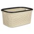 Coș pentru rufe Kipit TP7001-1 Crem Plastic 36 L 36 x 25,5 x 52,5 cm (12 Unități)