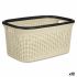 Coș pentru rufe Kipit TP7001-1 Crem Plastic 36 L 36 x 25,5 x 52,5 cm (12 Unități)