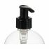 Dozator de Săpun Berilo SE1205-DOSIFICADOR Negru Transparent Plastic 500 ml 8 x 16,5 x 8 cm (12 Unități)