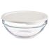 Cutie rotundă pentru prânz cu capac Pasabahce Chefs Alb 595 ml 14 x 6,3 x 14 cm (6 Unități)
