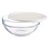 Cutie rotundă pentru prânz cu capac Pasabahce Chefs Alb 595 ml 14 x 6,3 x 14 cm (6 Unități)