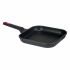 Tigaie Grill cu Striații Kinvara 77781 Negru Aluminiu Bachelită 28 x 28 cm (6 Unități)