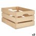 Cutie Decorativă lemn de pin 26 x 18,3 x 36 cm (3 Unități)