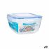Cutie pentru prânz ermetică Pătrat Transparent polipropilenă 1,5 L 17 x 10 x 17 cm (12 Unități)