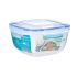 Cutie pentru prânz ermetică Pătrat Transparent Plastic 2,4 L 20 x 11 x 20 cm (12 Unități)