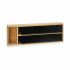 Distribuitor de hârtie Kinvara JWKW-5153 (2) Negru Natural Bambus Oțel inoxidabil 40 x 7 x 13 cm Double (8 Unități)