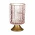 Lanternă LED Roz Auriu* Sticlă 10,7 x 18 x 10,7 cm (6 Unități)