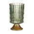 Lanternă LED Verde Auriu* Sticlă 10,7 x 18 x 10,7 cm (6 Unități)
