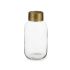 Vază Transparent Auriu* Sticlă 11,5 x 24 x 11,5 cm (6 Unități)