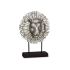 Figură Decorativă Leu Argintiu 28 x 38,5 x 11,5 cm (4 Unități)