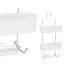 Agățătoare pentru duș Berilo W7072 - 382 Alb Metal Plastic 28 x 60 x 14 cm (6 Unități)