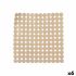 Covoraș de duș antiderapant Berilo 90980 Bej PVC 54 x 54 x 1 cm (6 Unități)