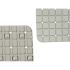 Covoraș de duș antiderapant Berilo BM509 - 311 Gri PVC 67,7 x 38,5 x 0,7 cm Cadre (6 Unități)