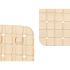 Covoraș de duș antiderapant Berilo BM509 - 312 Bej PVC 67,7 x 38,5 x 0,7 cm Cadre (6 Unități)