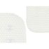 Covoraș de duș antiderapant Berilo BM814-4070 - 317 Alb PVC 69,3 x 40 x 1 cm (6 Unități)