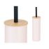 Perie pentru toaletă Berilo B1041C BAMBOO - 399 Roz Metal Bambus Plastic 9,5 X 27 X 9,5 cm (6 Unități)