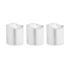 Set de Lumânări LED Argintiu 3,7 x 3,7 x 5 cm (12 Unități)