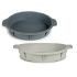 Formă pentru patiserie Kinvara HH156 Gri deschis Gri închis Silicon 30 x 4,5 x 26 cm Rotund (6 Unități)